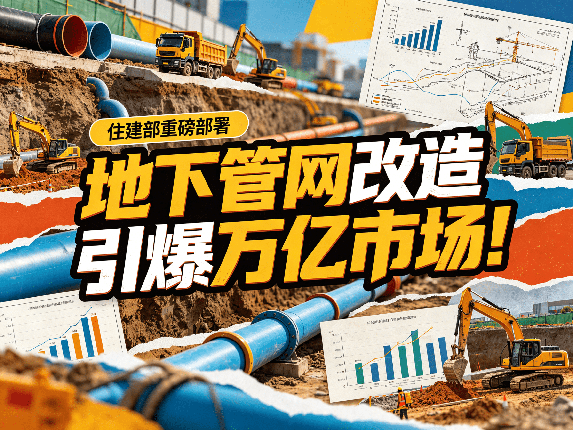 住建部重磅部署：地下管网改造引爆万亿市场！