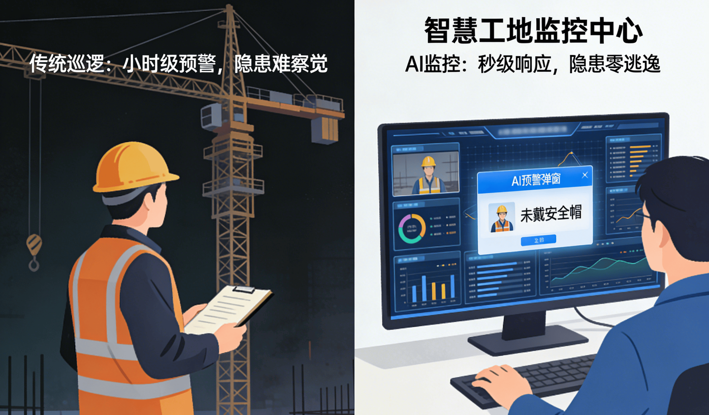 智慧工地AI视频监控，施工安全预警迈入“秒级时代”！